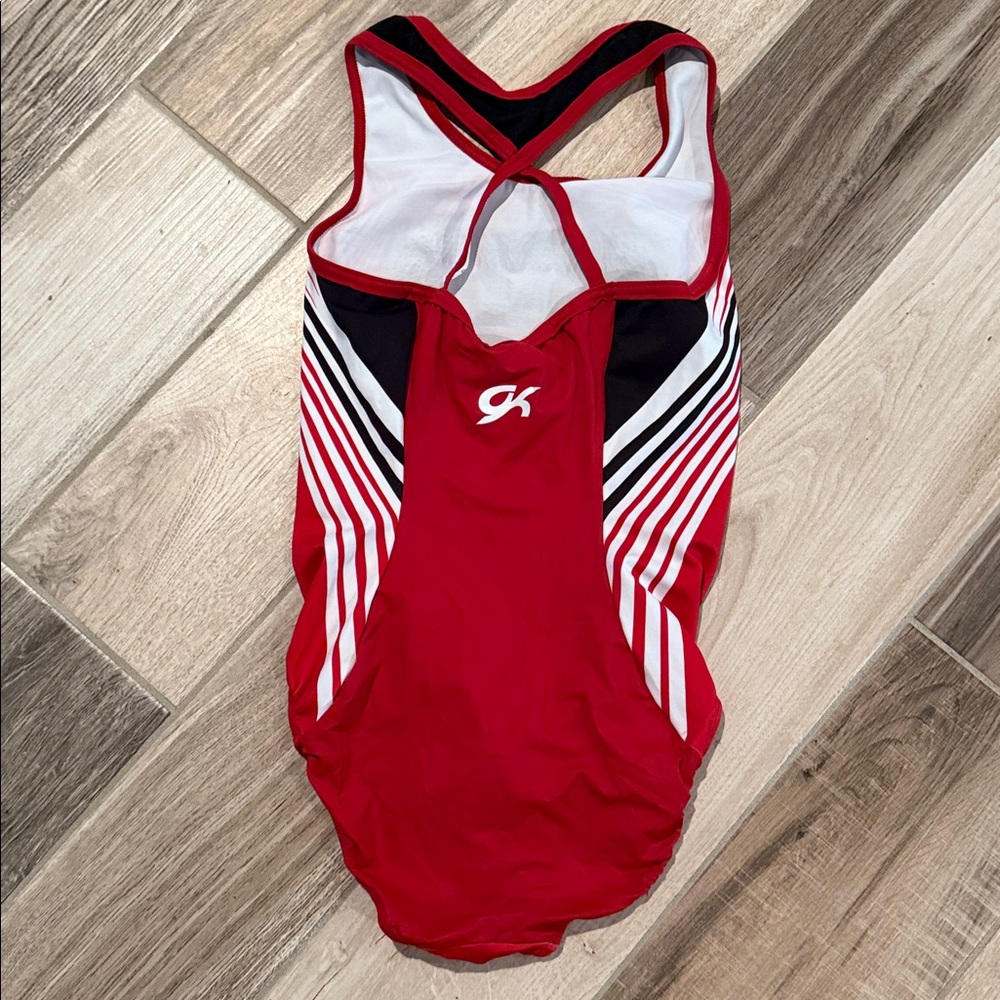 Red SUU GK Leotard Tank EUC AS - Picture 2 of 3